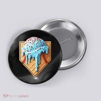 Ice Cream Baseball Drip Home Plate Dripping Button thumb 0