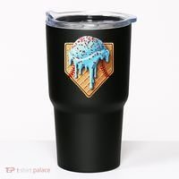 Ice Cream Baseball Drip Home Plate Dripping Tumbler thumb 0