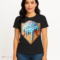 Ice Cream Baseball Drip Home Plate Dripping Women's T-Shirt thumb 4