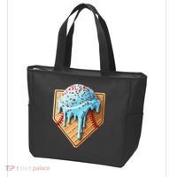 Ice Cream Baseball Drip Home Plate Dripping Tote Bag thumb 3