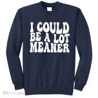 I Could Be Meaner Funny Meme Trends  Sweatshirt thumb 0