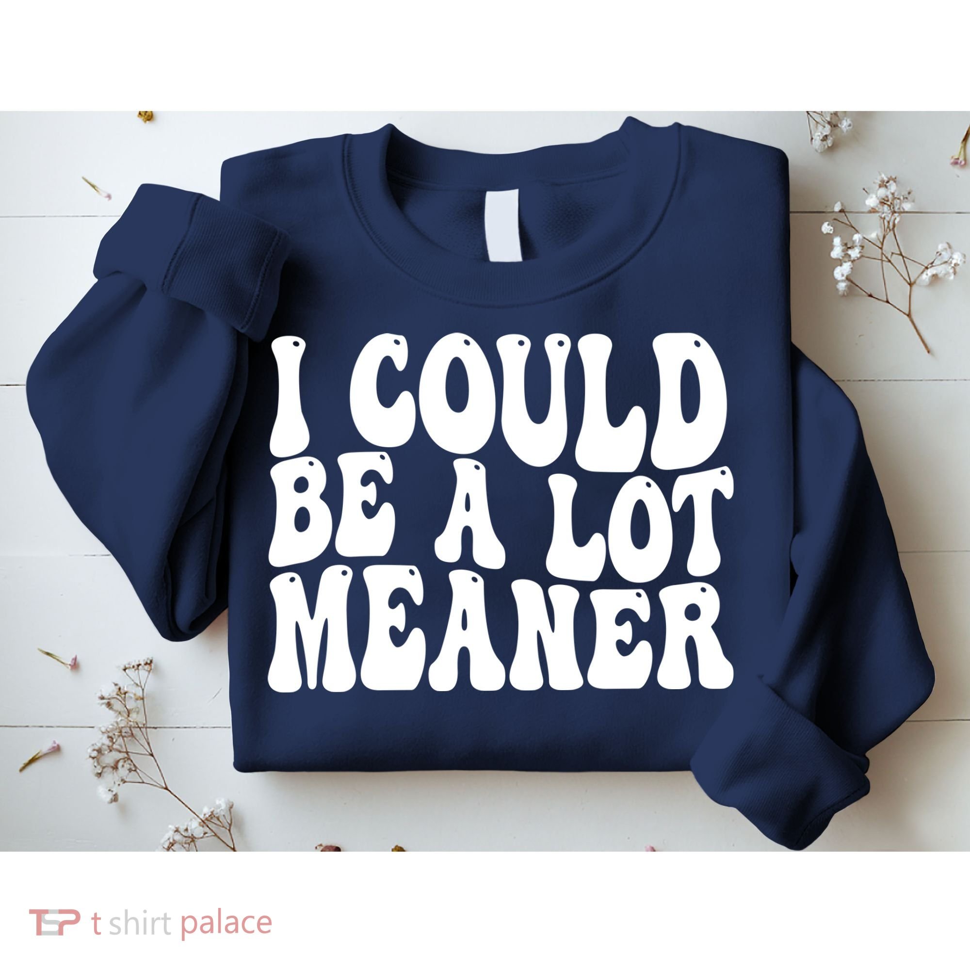 I Could Be Meaner Funny Meme Trends  Sweatshirt