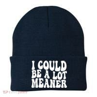 I Could Be Meaner Funny Meme Trends  Beanie thumb 0