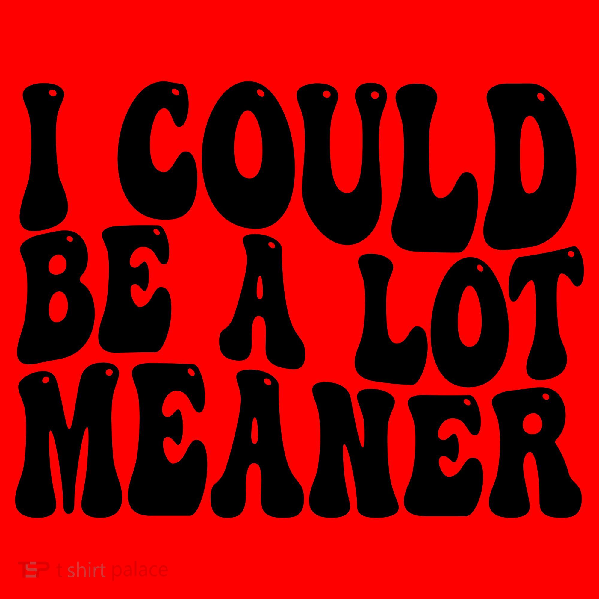 I Could Be Meaner Funny Meme Trends  Santa Hat