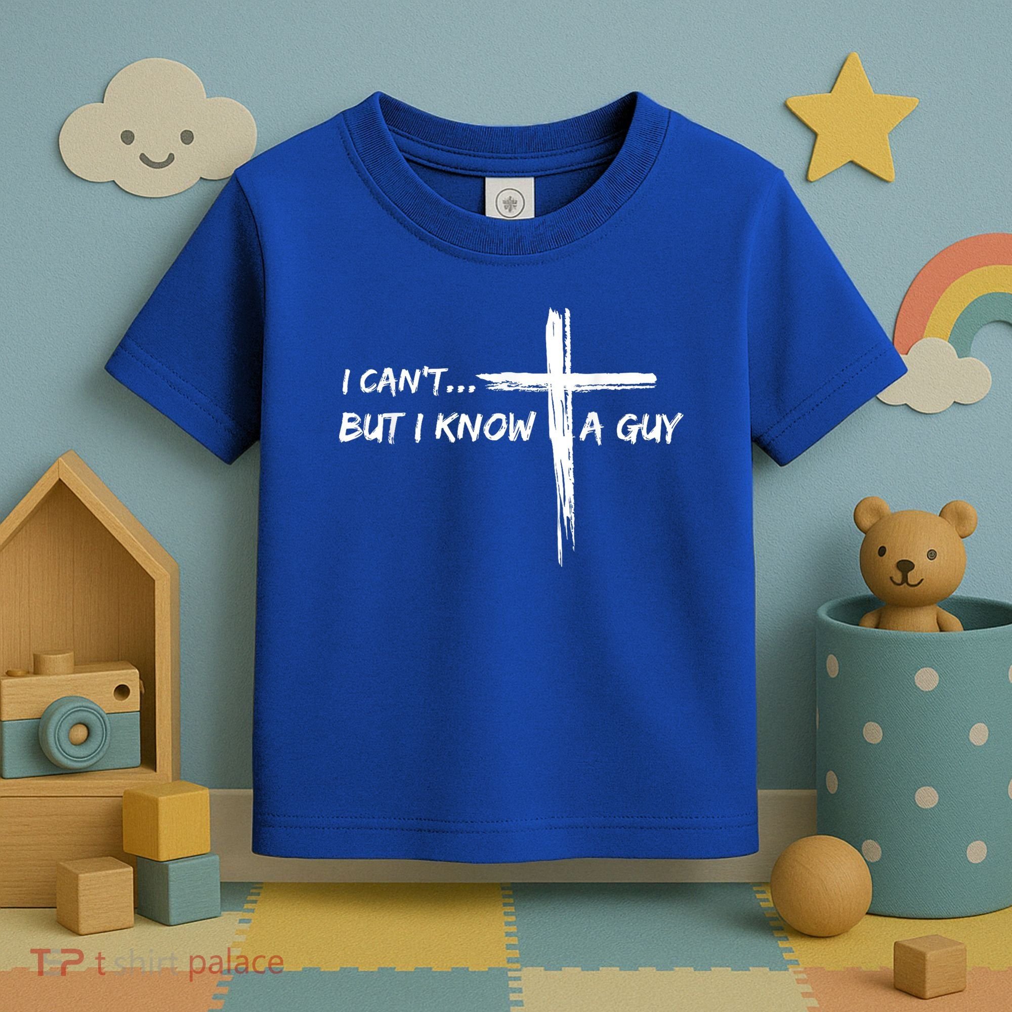 I CanT But I Know A Guy Cross Religious Jesus Christian Toddler T-Shirt