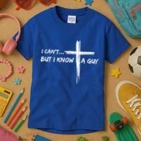I CanT But I Know A Guy Cross Religious Jesus Christian Kids T-Shirt thumb 3