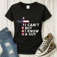 I CanT But I Know A Guy Jesus Christ Usa Christian Women's T-Shirt thumb 3