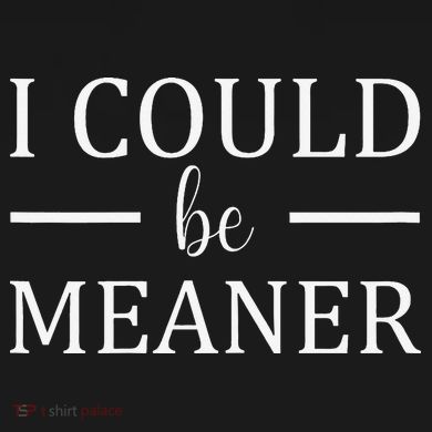 I Could Be Meaner Women Gift Kids Long Sleeve Shirt