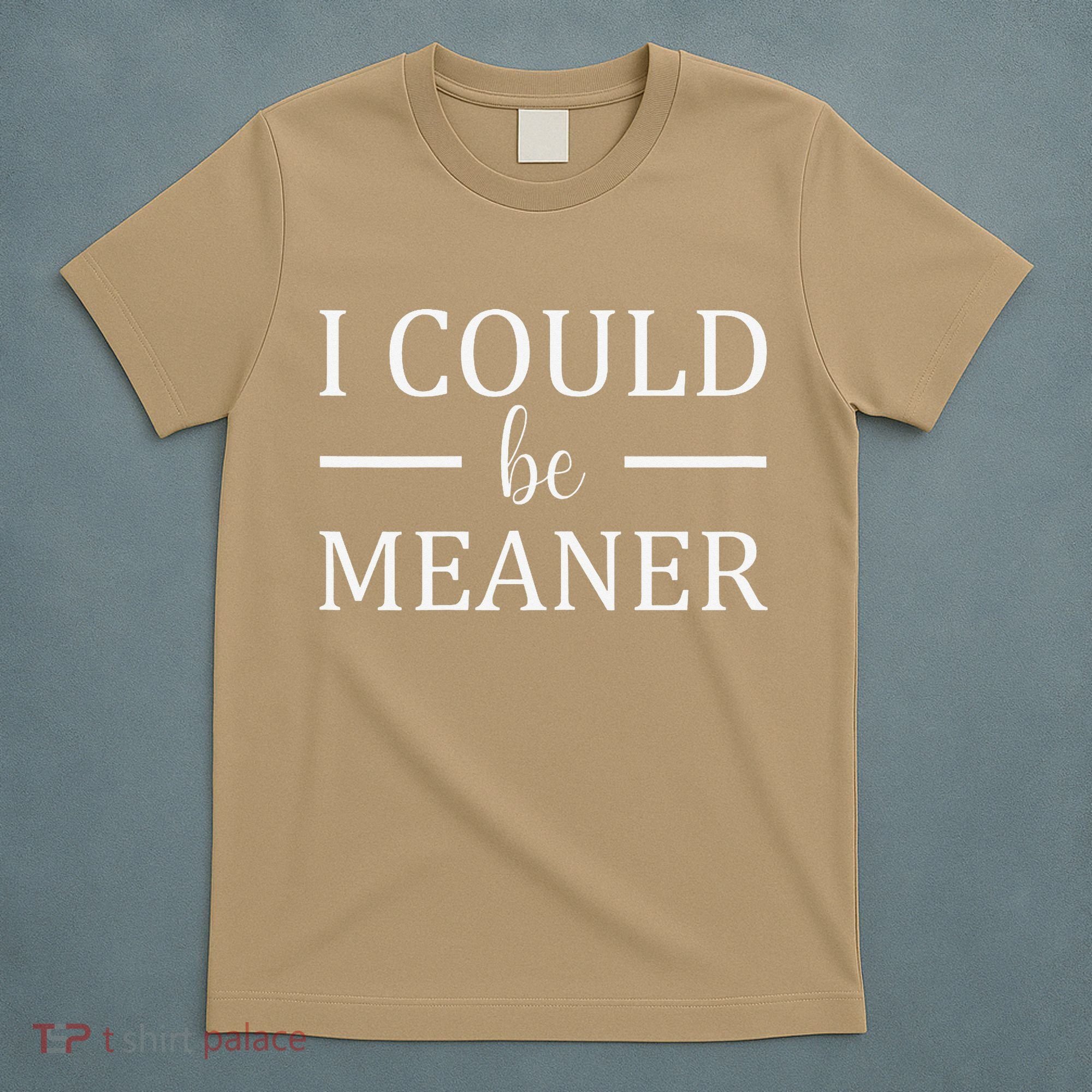 I Could Be Meaner Women Gift T-Shirt