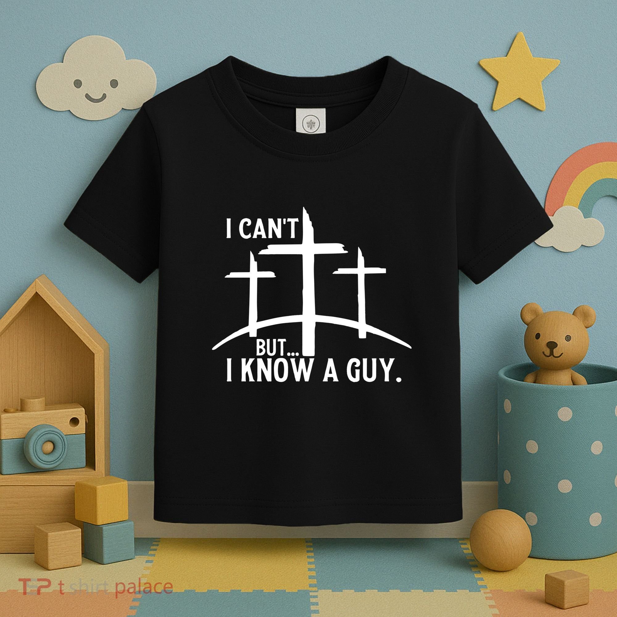 I CanT But I Know A Guy Christian Toddler T-Shirt