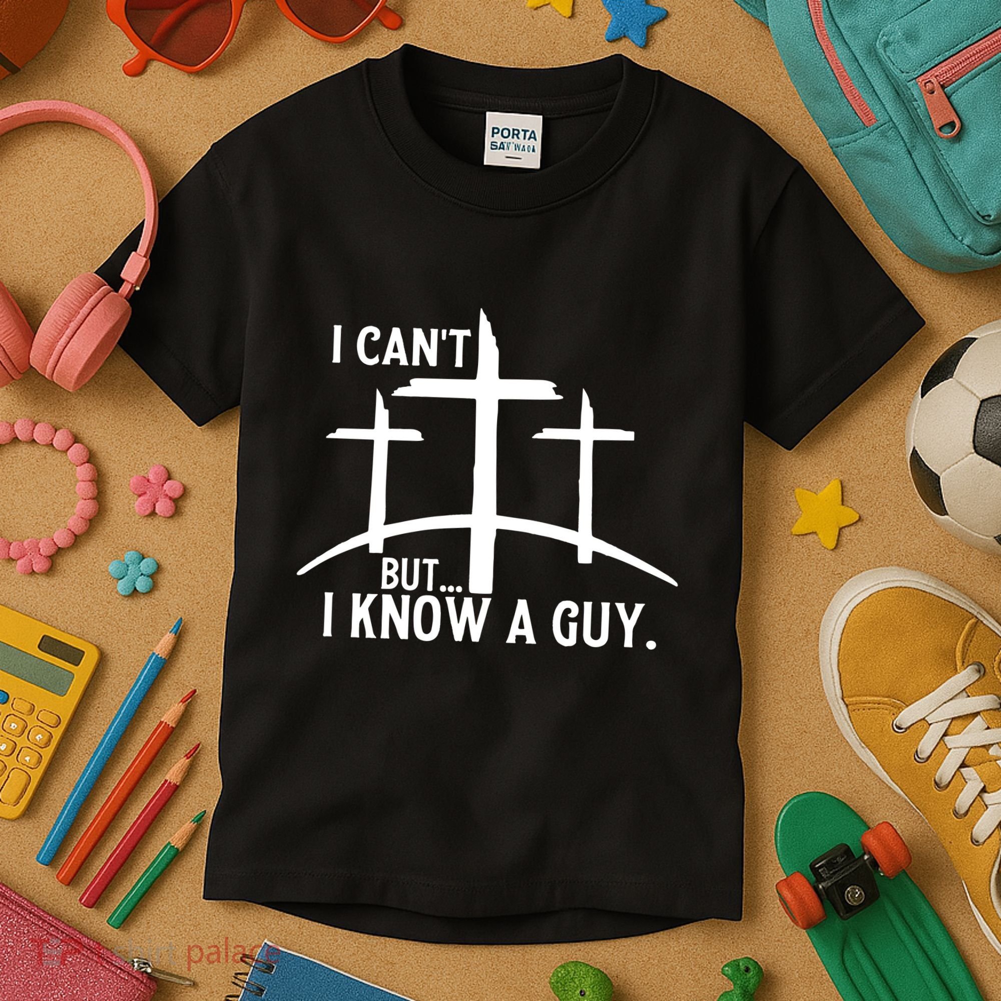 I CanT But I Know A Guy Christian Kids T-Shirt