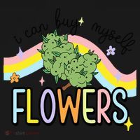 I Can Buy Myself Flowers Weed Funny Cannabis Backpack thumb 2