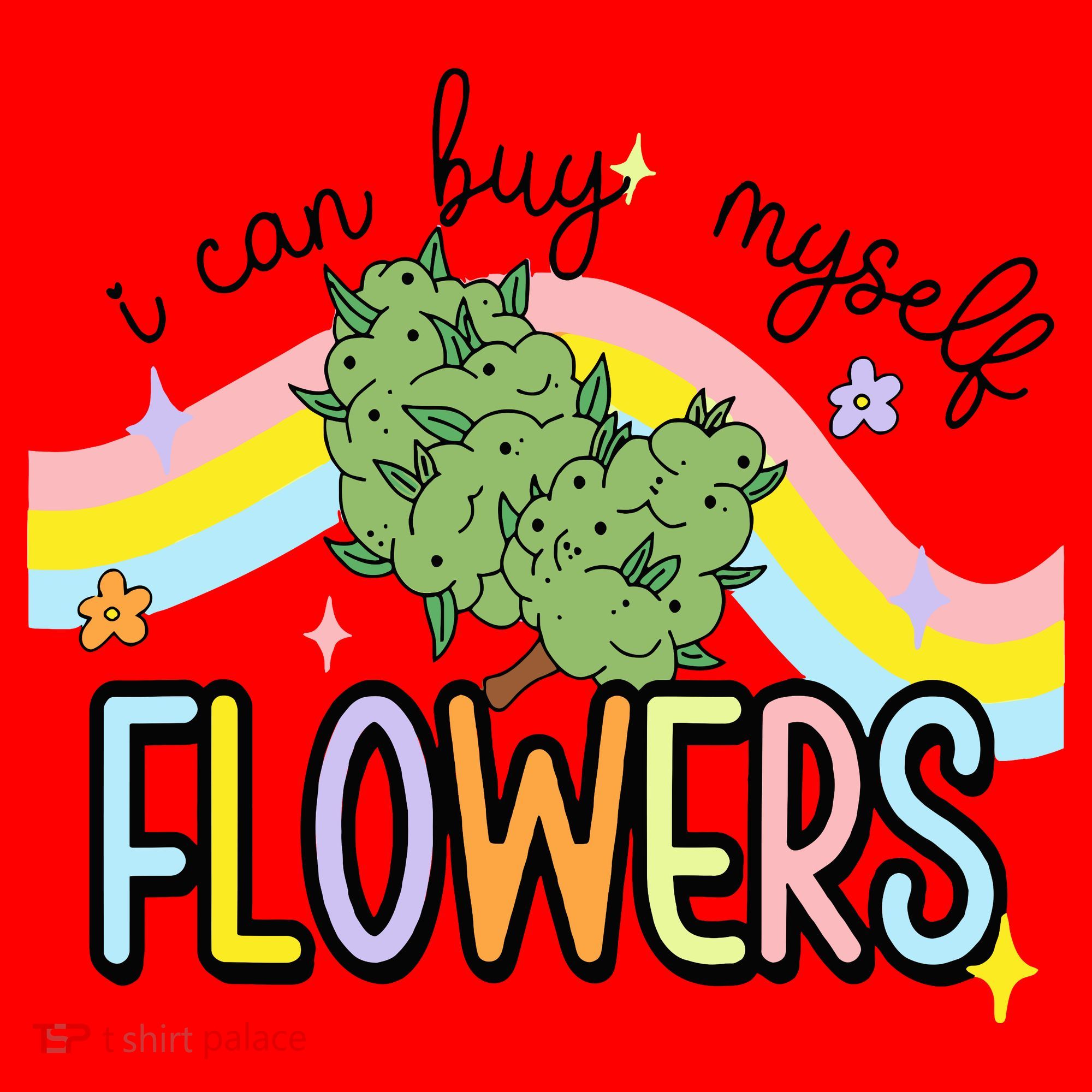 I Can Buy Myself Flowers Weed Funny Cannabis Santa Hat