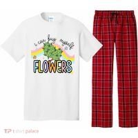 I Can Buy Myself Flowers Weed Funny Cannabis Pajama Set thumb 0