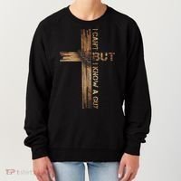 I Cant But I Know A Guy Jesus Cross Christian Believer  Women's Sweatshirt thumb 0