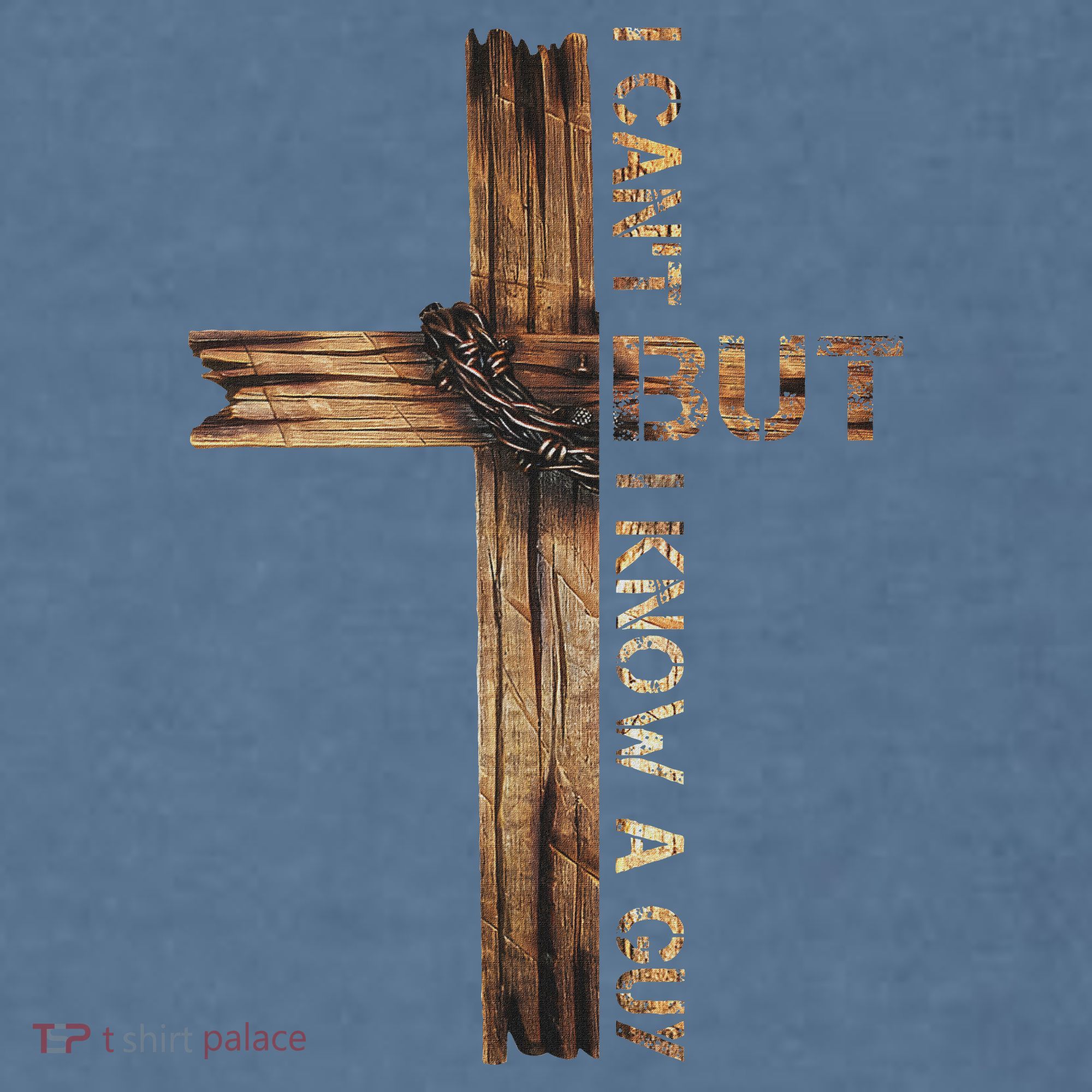 I Cant But I Know A Guy Jesus Cross Christian Believer  Comfort Colors Garment-Dyed Hooded Sweatshirt