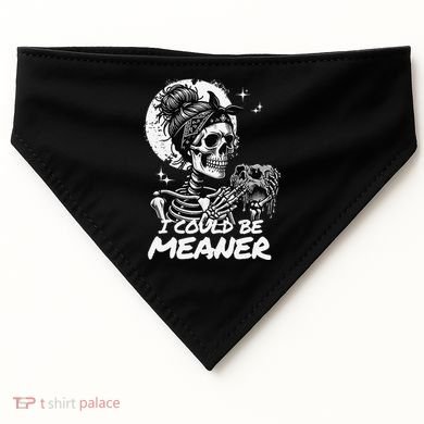 I Could Be Meaner Gift USA-Made Doggie Bandana