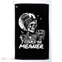 I Could Be Meaner Gift Golf Towel thumb 0