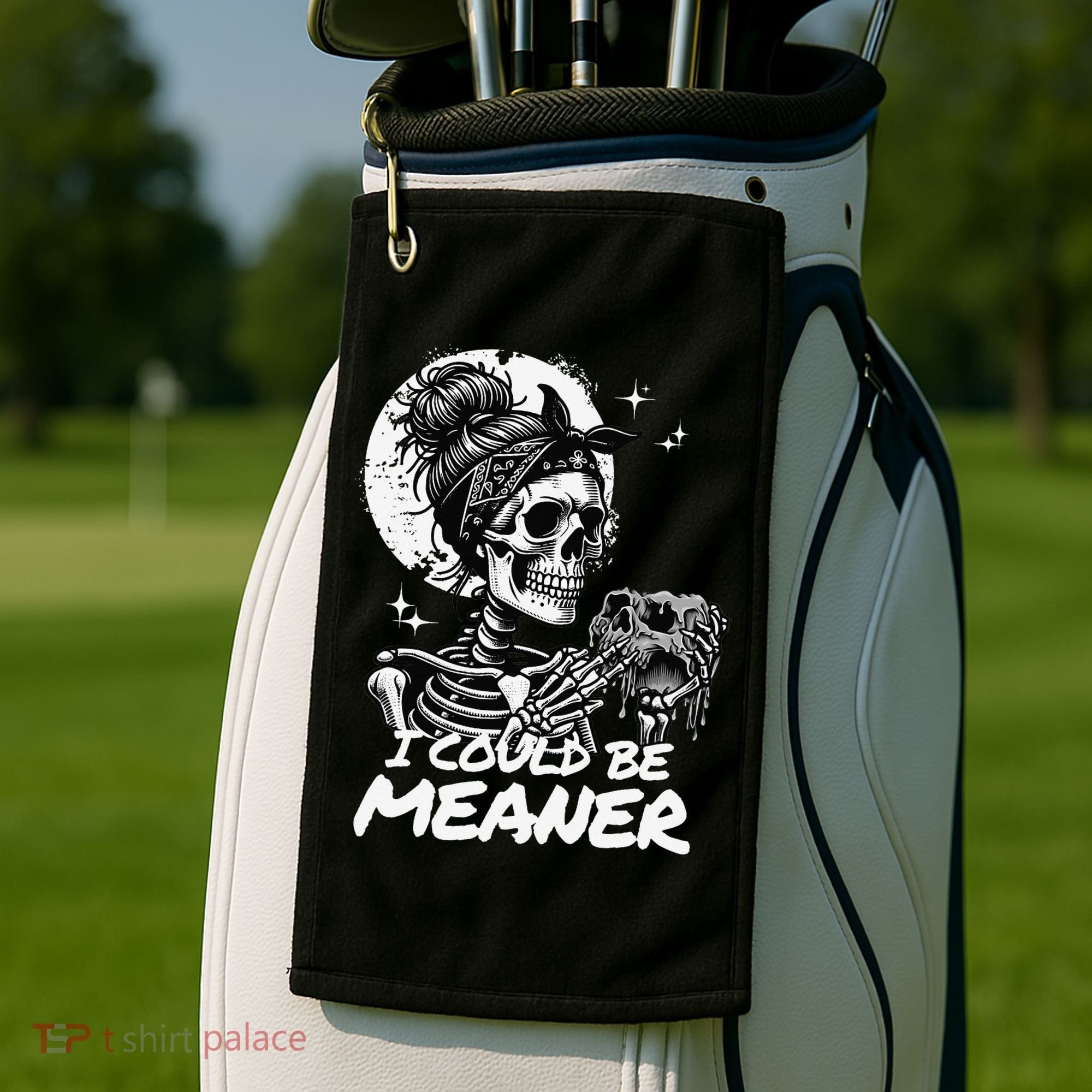 I Could Be Meaner Gift Golf Towel