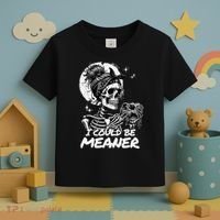 I Could Be Meaner Gift Toddler T-Shirt thumb 3