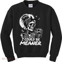 I Could Be Meaner Gift Kids Sweatshirt thumb 0
