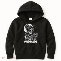 I Could Be Meaner Gift Kids Hoodie thumb 0
