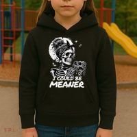 I Could Be Meaner Gift Kids Hoodie thumb 3