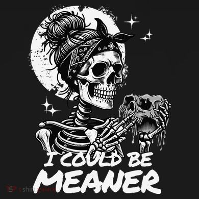 I Could Be Meaner Gift Short Acrylic Beanie