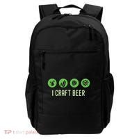 I Craft Beer Water Barley Malt Hops Yeast Brewer Ipa Gift Backpack thumb 0