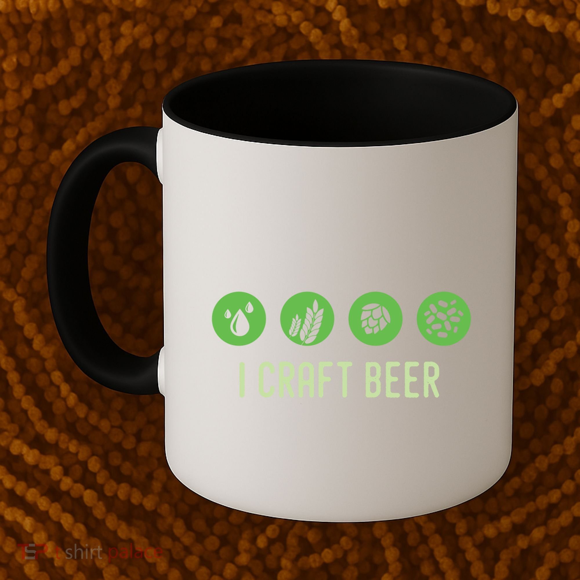 I Craft Beer Water Barley Malt Hops Yeast Brewer Ipa Gift Coffee Mug