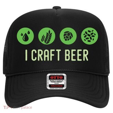 I Craft Beer Water Barley Malt Hops Yeast Brewer Ipa Gift Hat