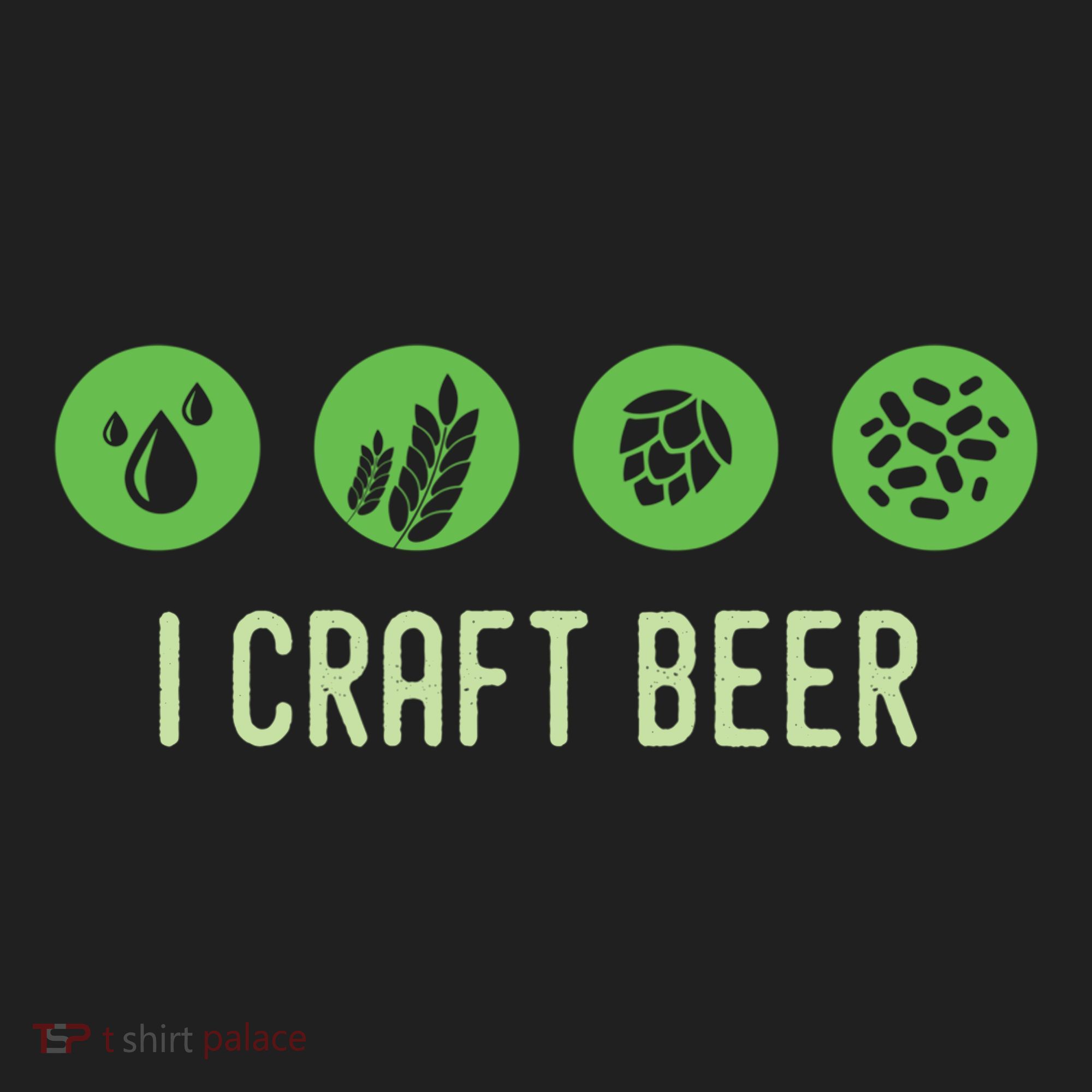 I Craft Beer Water Barley Malt Hops Yeast Brewer Ipa Gift Golf Towel