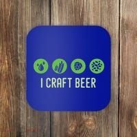 I Craft Beer Water Barley Malt Hops Yeast Brewer Ipa Gift Coaster thumb 0