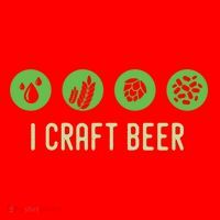 I Craft Beer Water Barley Malt Hops Yeast Brewer Ipa Gift Santa Hat thumb 1