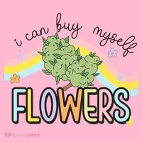 I Can Buy Myself Flowers Funny Stoner Happy 420 Days Cannabis Coaster thumb 2