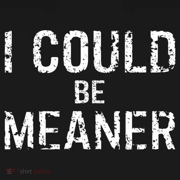 I Could Be Meaner  T-Shirt