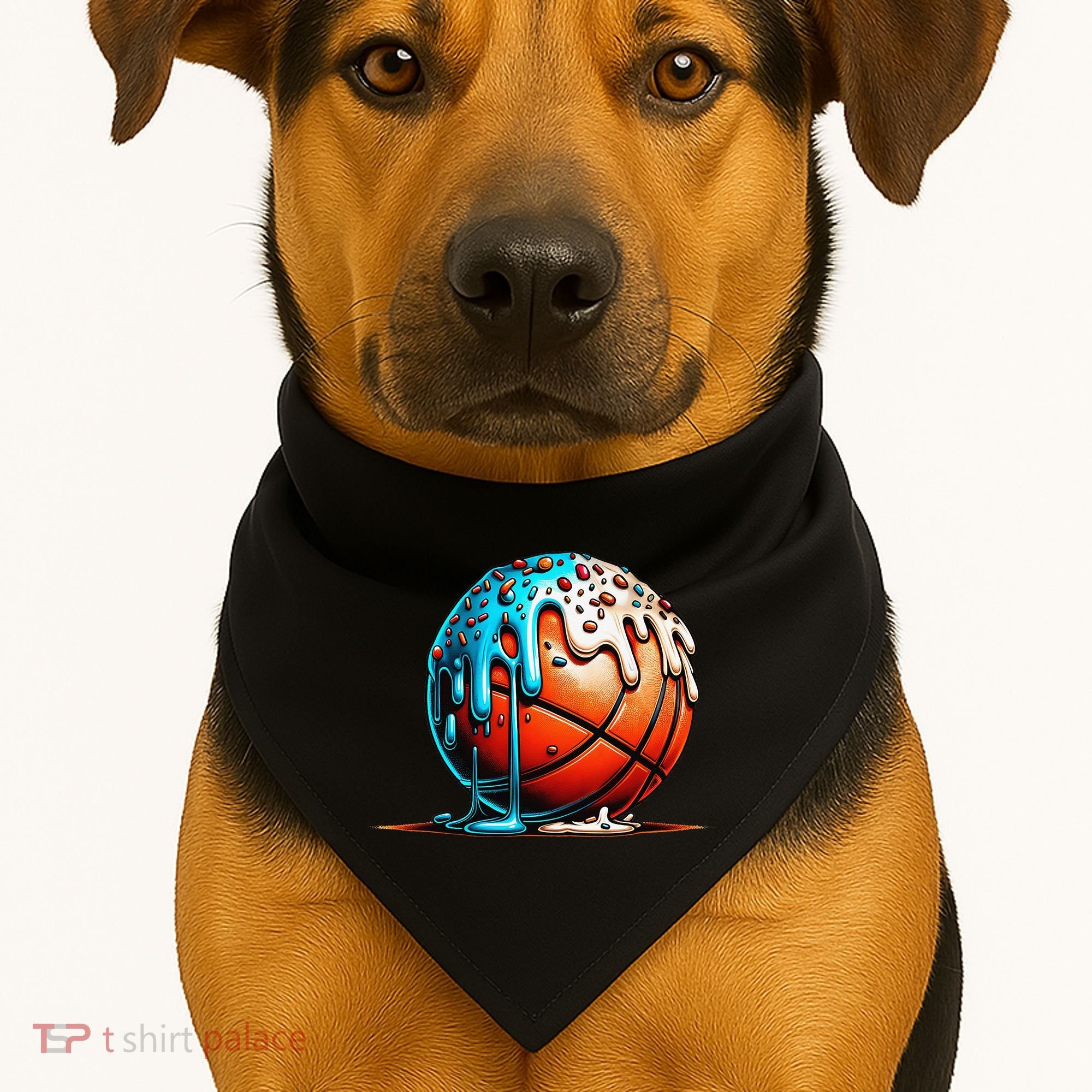 Ice Cream Basketball Drip Basketball Stuff USA-Made Doggie Bandana