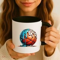 Ice Cream Basketball Drip Basketball Stuff Coffee Mug thumb 3