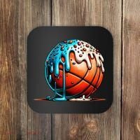 Ice Cream Basketball Drip Basketball Stuff Coaster thumb 0