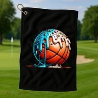 Ice Cream Basketball Drip Basketball Stuff Golf Towel thumb 1