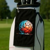 Ice Cream Basketball Drip Basketball Stuff Golf Towel thumb 2