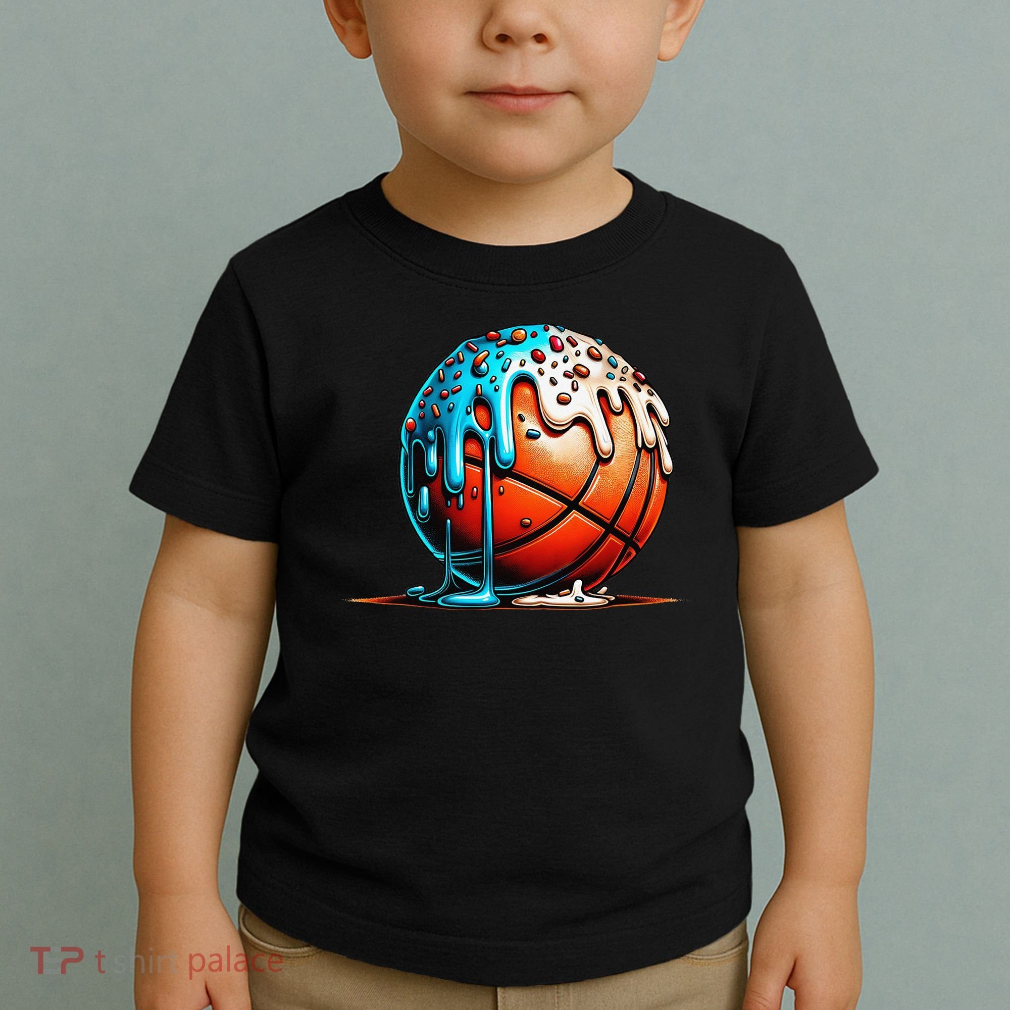 Ice Cream Basketball Drip Basketball Stuff Toddler T-Shirt