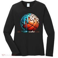 Ice Cream Basketball Drip Basketball Stuff Women's Long Sleeve Shirt thumb 0