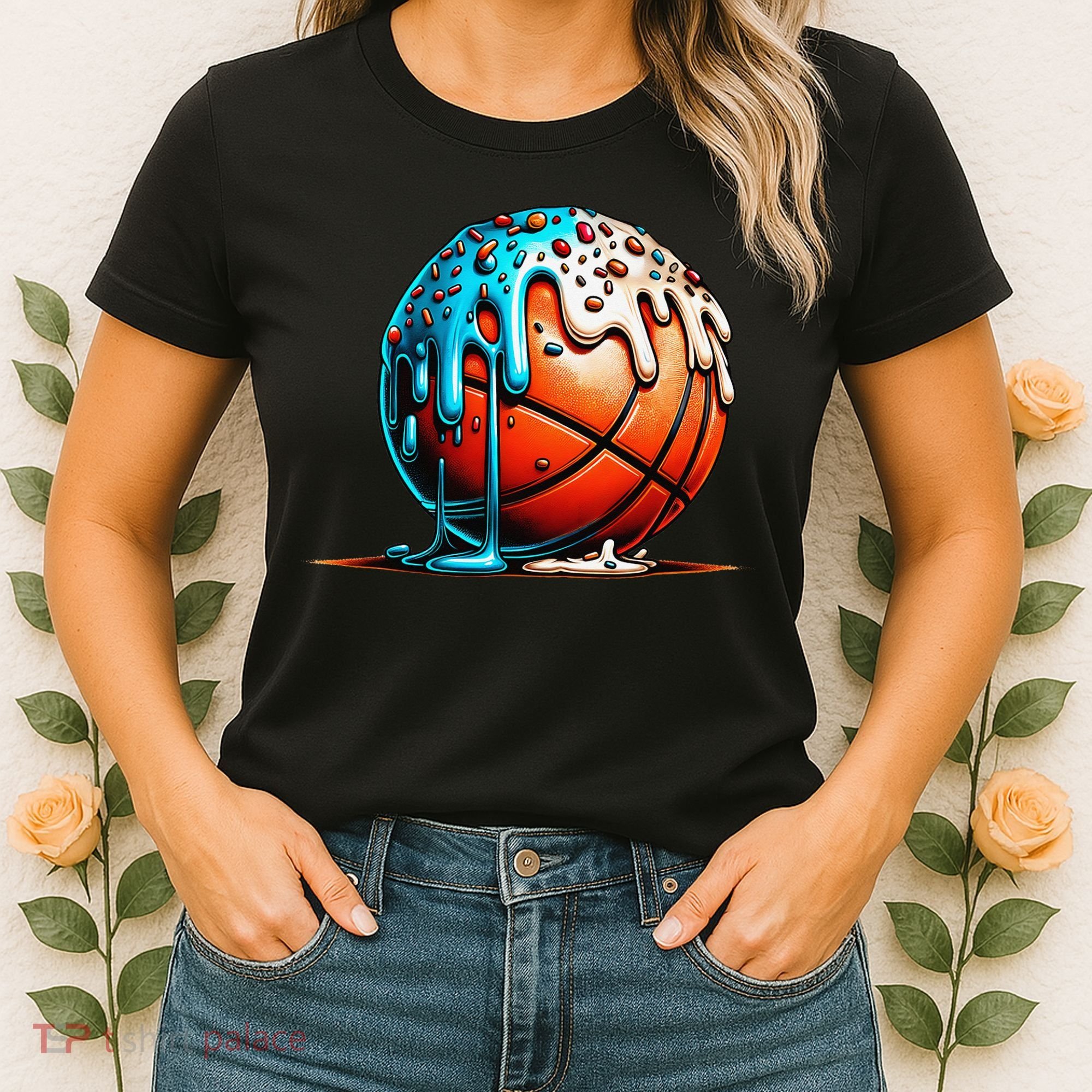 Ice Cream Basketball Drip Basketball Stuff Women's T-Shirt