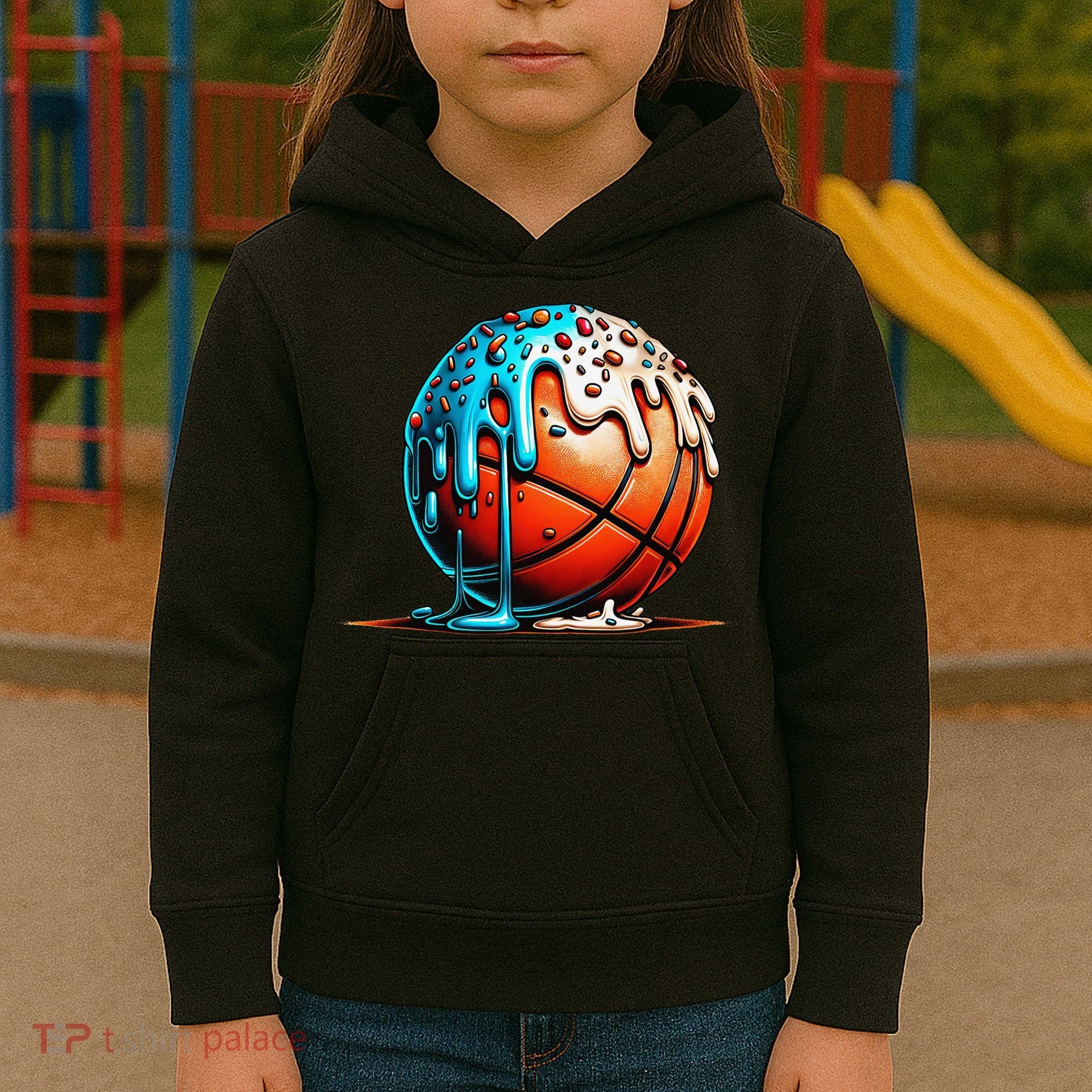Ice Cream Basketball Drip Basketball Stuff Kids Hoodie