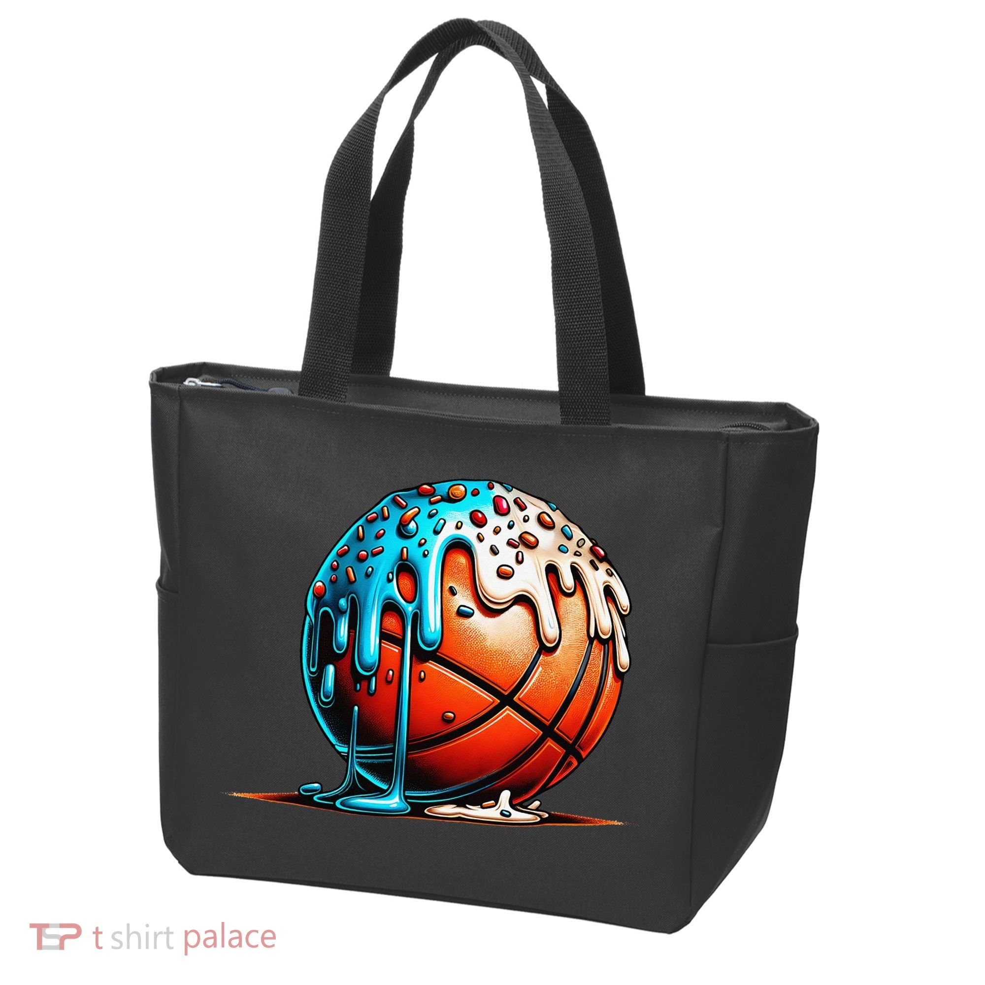 Ice Cream Basketball Drip Basketball Stuff Tote Bag