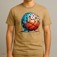 Ice Cream Basketball Drip Basketball Stuff T-Shirt thumb 3