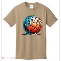 Ice Cream Basketball Drip Basketball Stuff Kids T-Shirt thumb 0