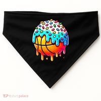 Ice Cream Basketball Drip  Basketball Stuff USA-Made Doggie Bandana thumb 0