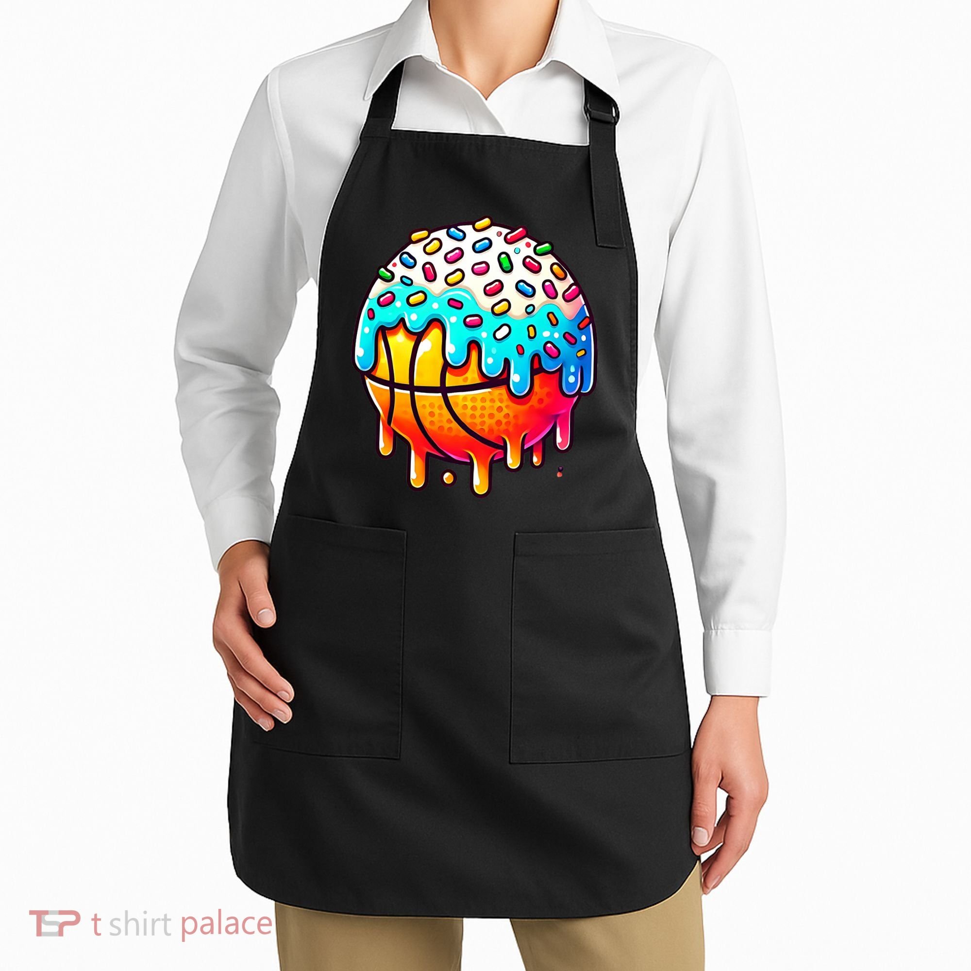 Ice Cream Basketball Drip  Basketball Stuff Apron